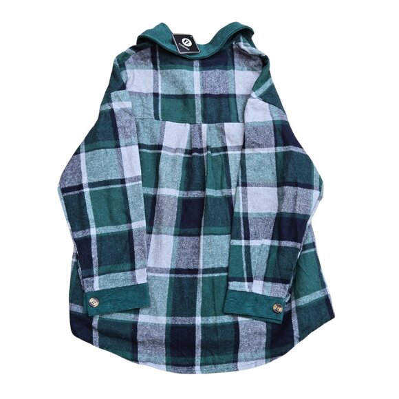 NWT Plaid Flannel Button Down Long Sleeve Jacket - Medium - Picture 2 of 3